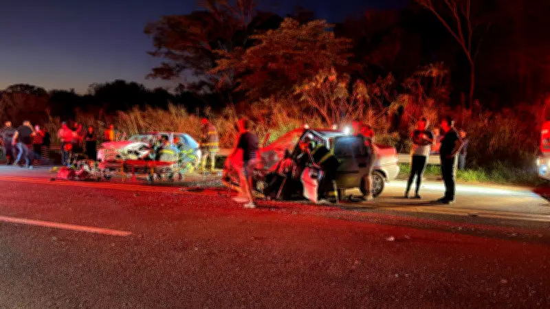 Batida frontal na SP-310 deixa dois feridos graves entre Monte Aprazível e Neves Paulista