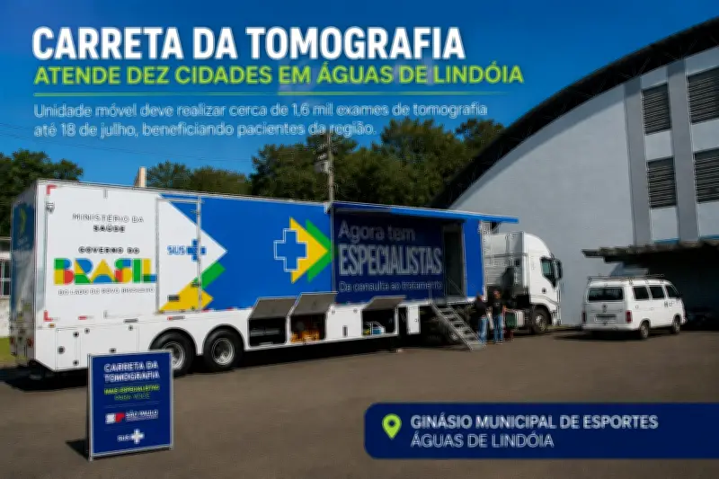 Carreta da Tomografia realiza 1,6 mil exames em Águas de Lindóia