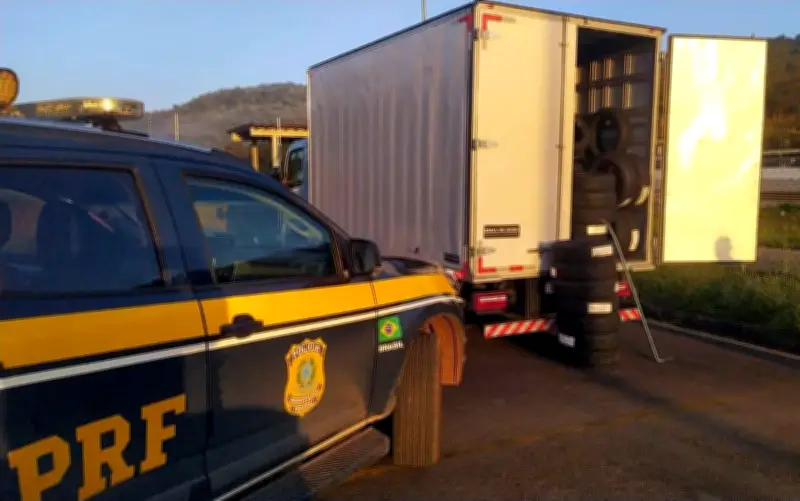 Cinco presos por roubo de carga de pneus na Fernão Dias em MG