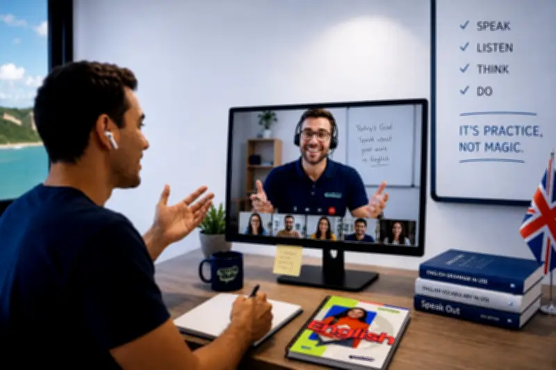 Curso de inglês aposta no professor contra apps