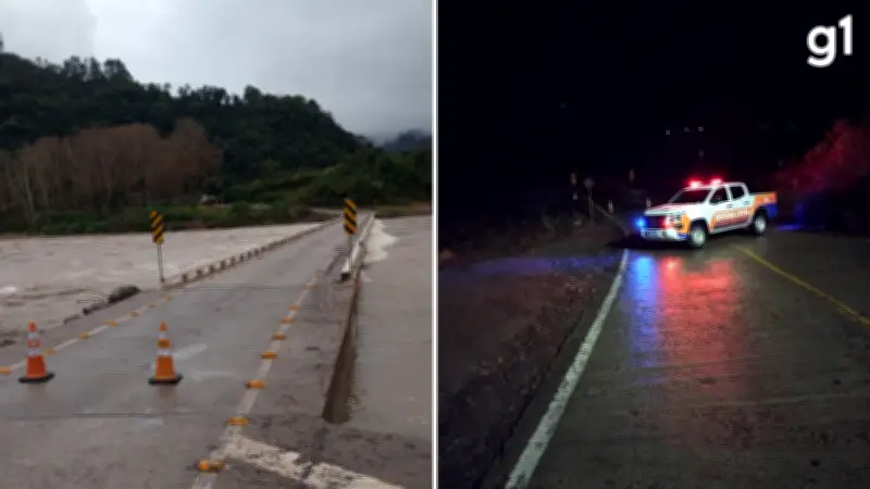 Defesa Civil interdita ponte no RS após chuvas elevarem nível do Rio das Antas