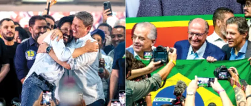 Disputa por SP: Tarcísio foca na capital, Haddad no interior