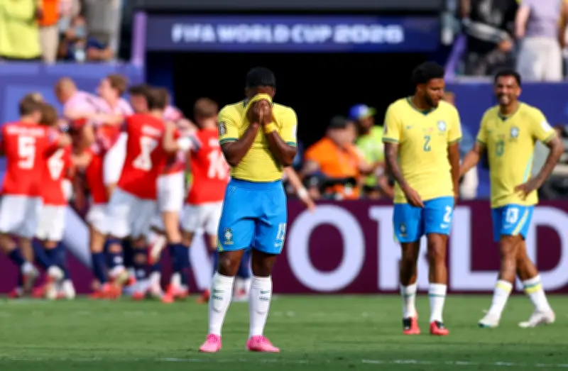 Endrick lamenta chance perdida contra Noruega na Copa do Mundo