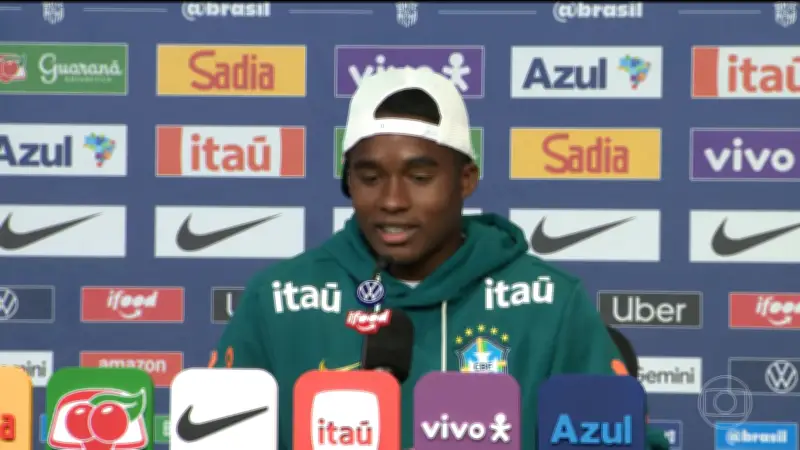 Endrick vive expectativa de ser titular na Seleção e brinca: 'Vou dormir como um bebê'