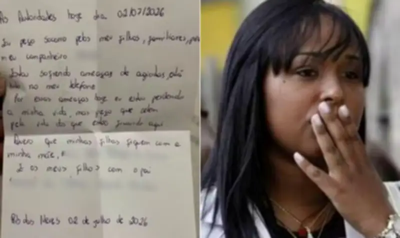 Ex-mulher de goleiro Bruno deixa carta antes de desaparecer: 'Peço socorro'