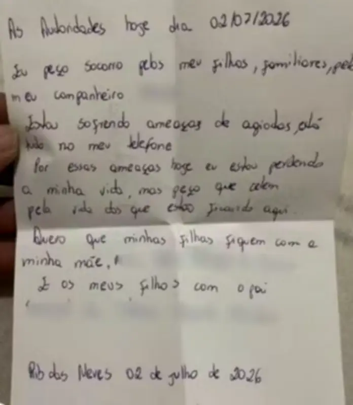 Ex-mulher de goleiro Bruno deixa carta de despedida antes de sumir