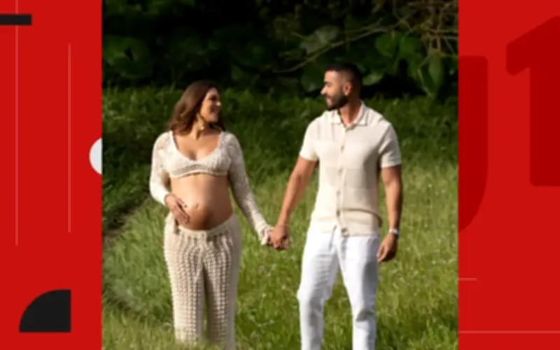 Filho de Bell Marques e esposa divulgam ensaio de gravidez