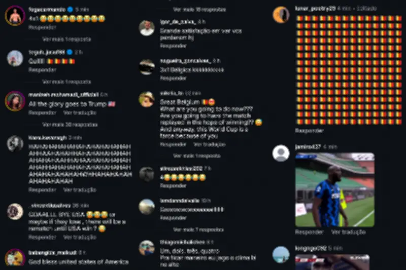 Fãs invadem perfil de Trump para zoar após goleada dos EUA para a Bélgica