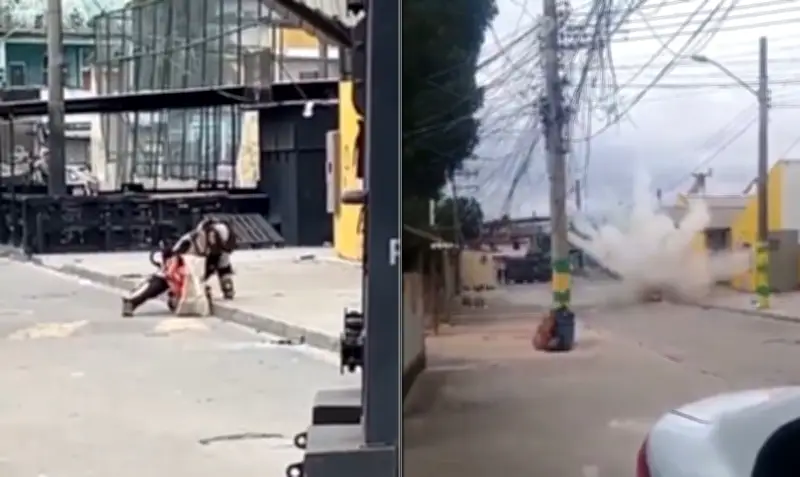 Granada é encontrada em telhado de creche na Zona Norte do Rio