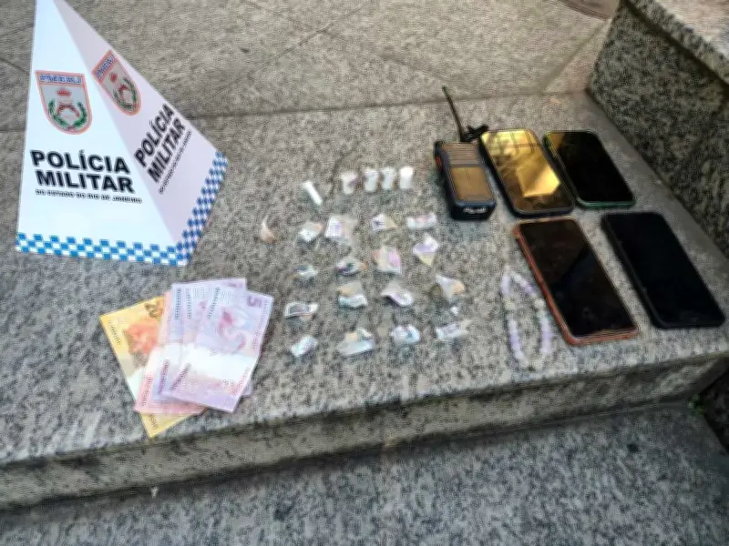 Homem preso e adolescente apreendido por tráfico em Resende
