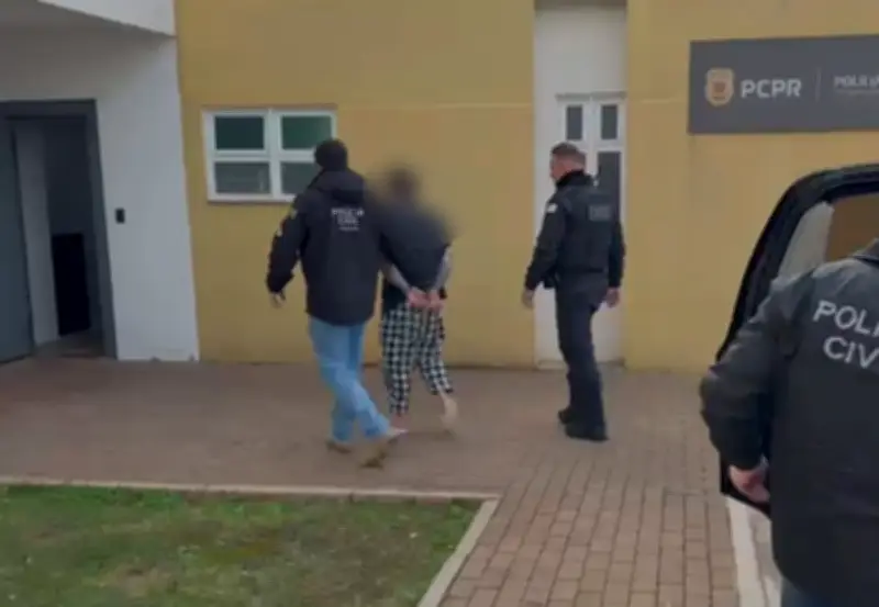 Homem preso por estupro virtual e perseguição contra ex em Cascavel