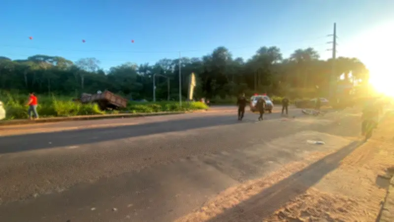 Idoso de 73 anos é arremessado de caçamba após colisão em Santarém