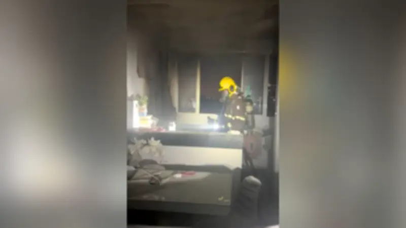 Incêndio destrói cozinha de apartamento no Bairro Santa Mônica em Uberlândia