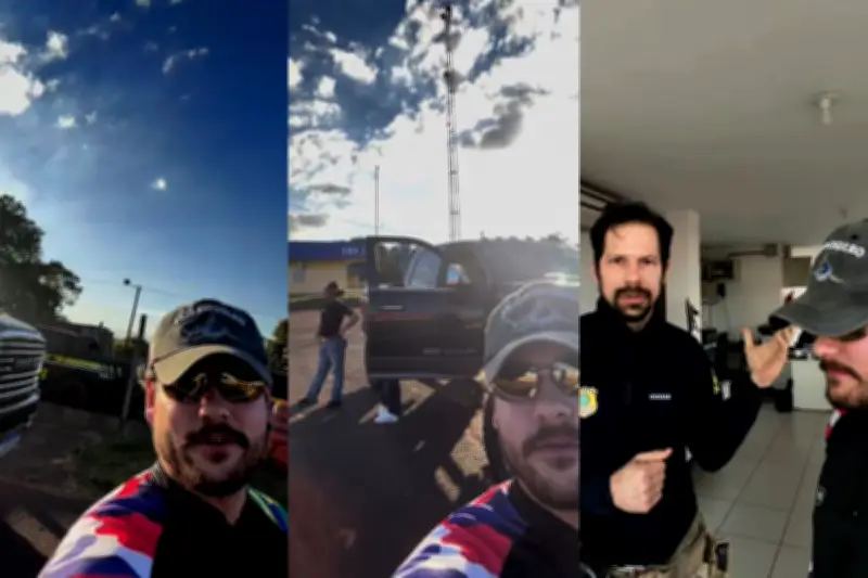 Influencer Rincon flagrado com caminhonete adulterada em MS