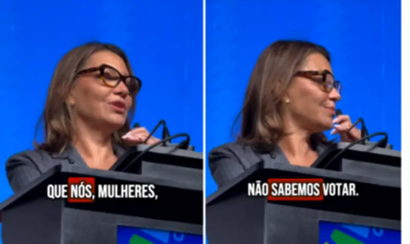 Janja rebate influenciador bolsonarista e defende voto feminino