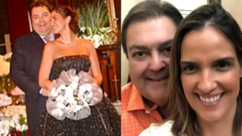 Luciana Cardoso revela por que usou vestido preto no casamento com Faustão