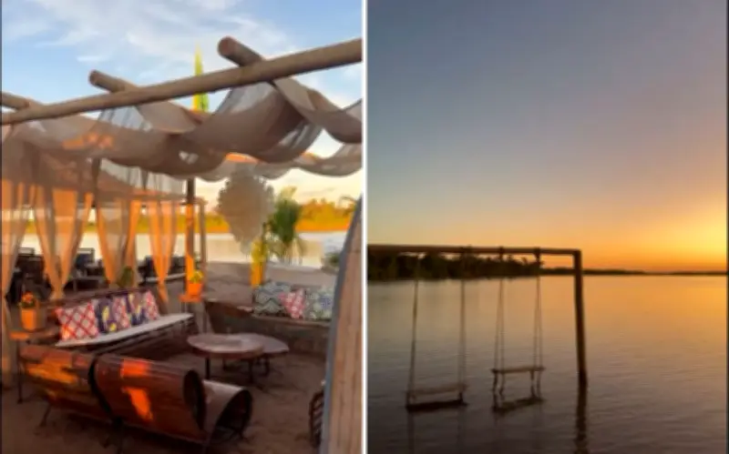 Luxo no Araguaia: acampamento Toka da Loba tem spa, sala para Copa e shows