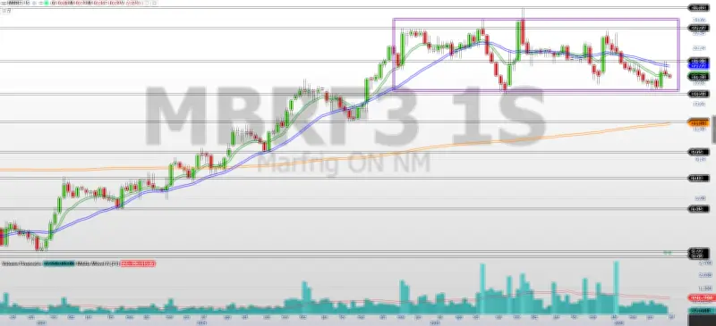 MBRF3: ações sob pressão com suporte em R$14,59 no radar