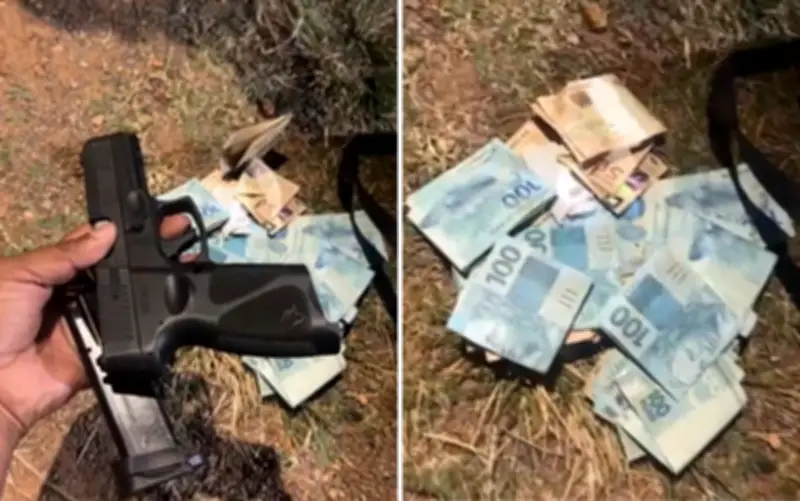 Menina de 11 anos é achada sozinha com arma e R$ 7 mil em Luziânia