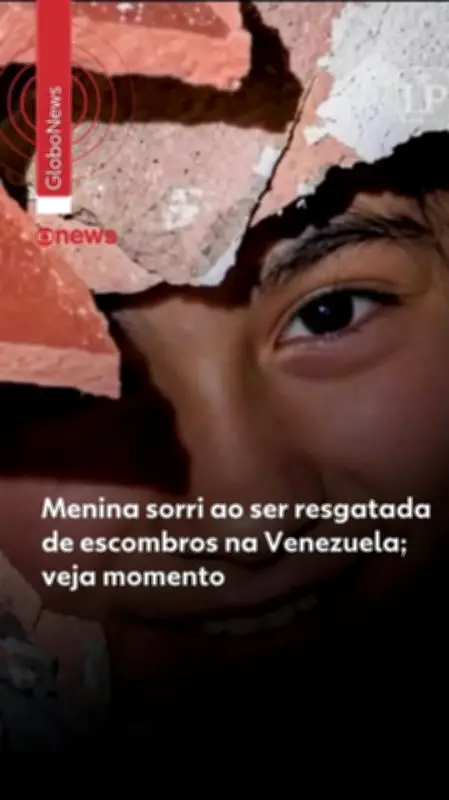 Menina de 12 anos resgatada com sorriso após 30h sob escombros na Venezuela