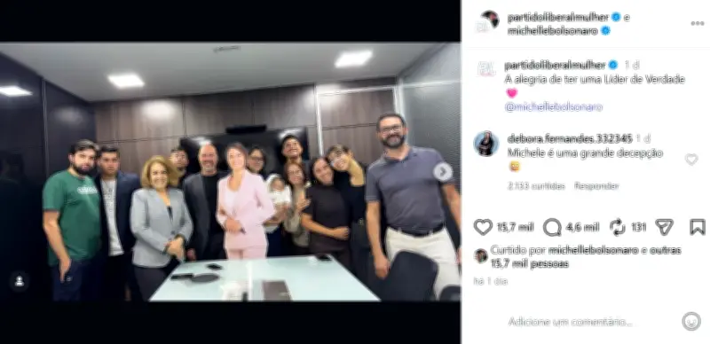 Michelle Bolsonaro deixa presidência do PL Mulher após crise com Flávio