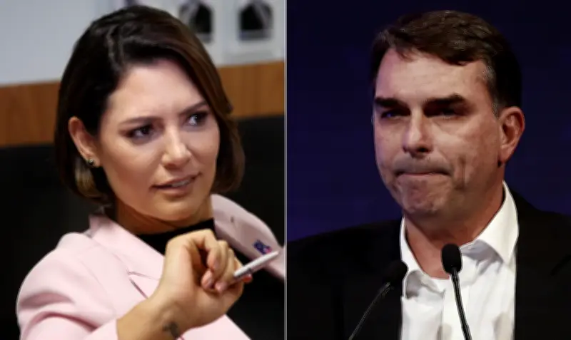 Michelle Bolsonaro não perdoa Flávio por expor crise conjugal