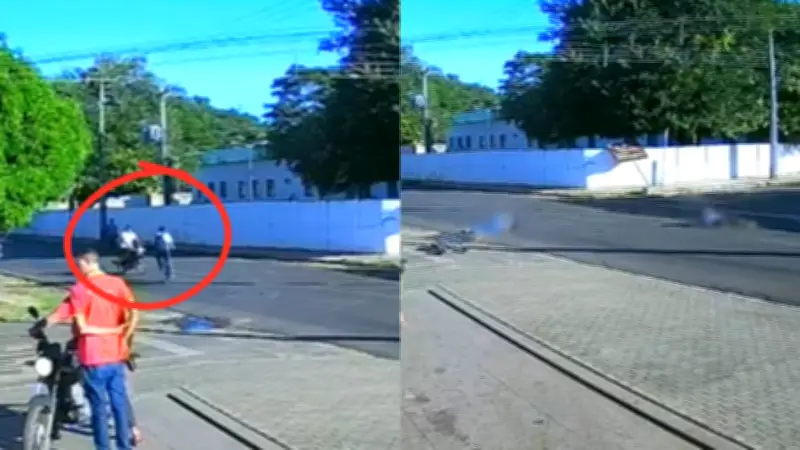 Motociclista em estado grave após colisão com ciclista no PI