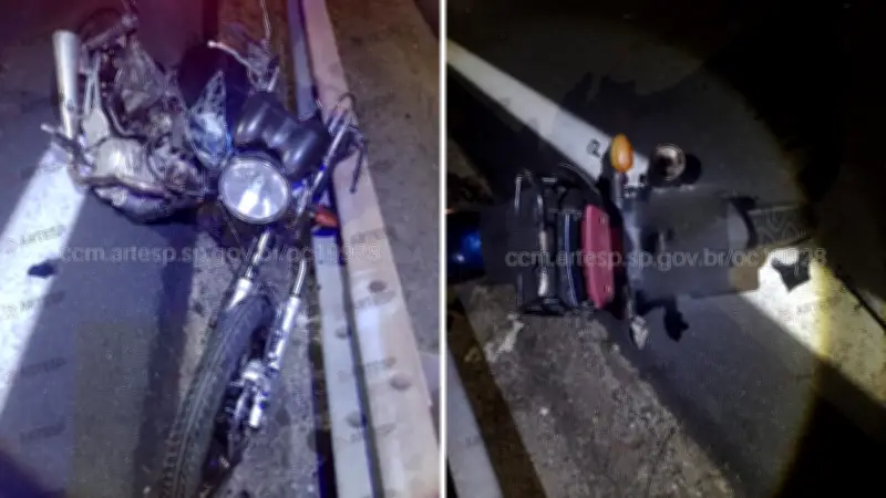 Motociclista morre após colisão e atropelamento na Rodovia dos Tamoios