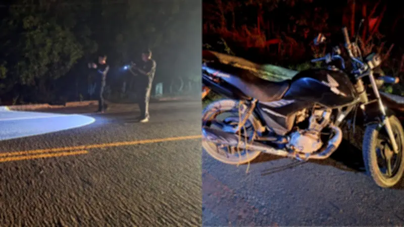 Motociclista morre e mulher fica ferida em acidente na zona rural de Teresina