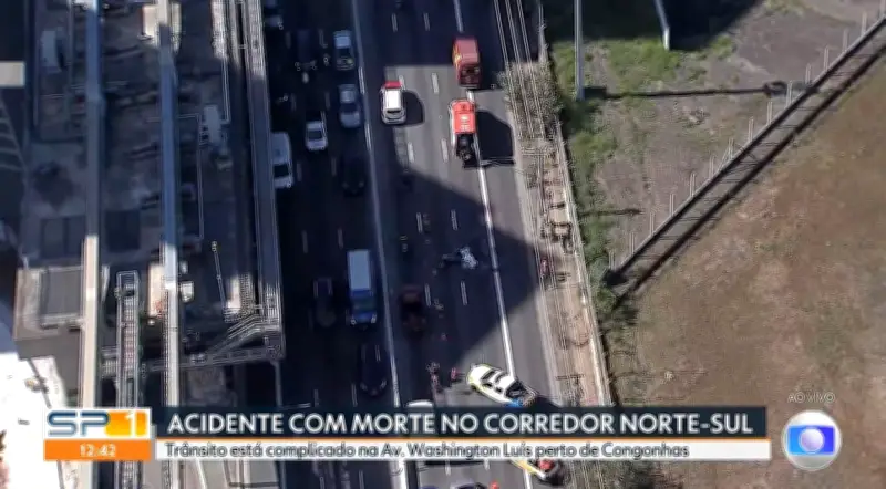 Motociclista morre em grave acidente na Av. Washington Luís em SP