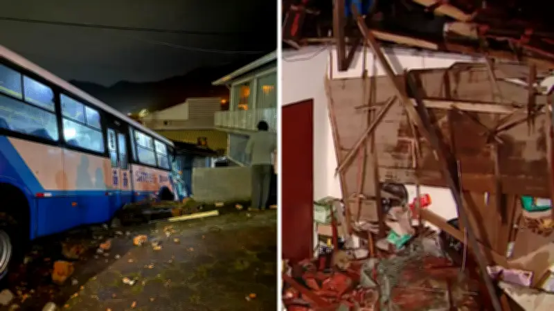 Ônibus invade casa em Florianópolis e assusta família; cachorro morre