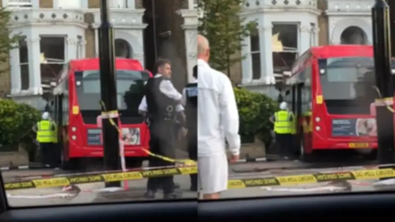 Ônibus invade casa em Notting Hill, Londres; vídeo mostra impacto