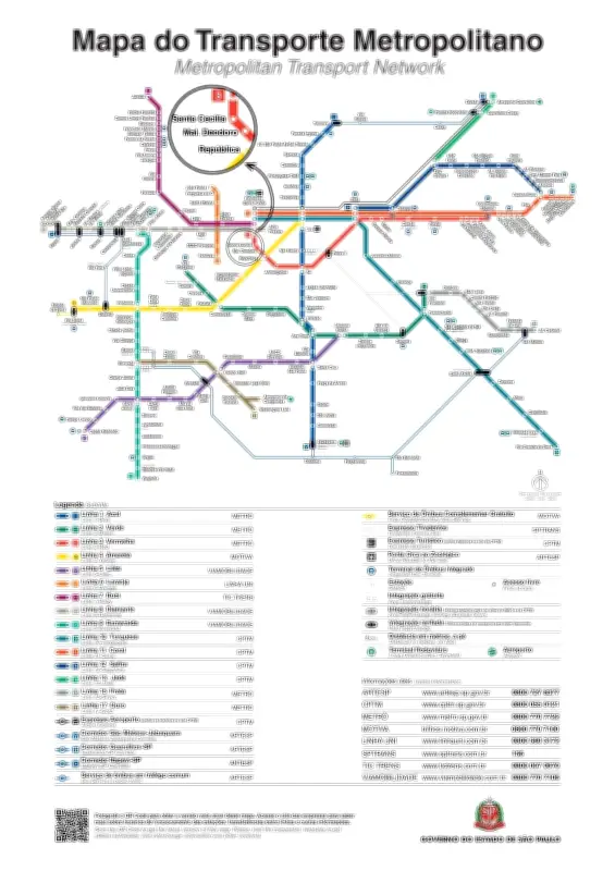Novo mapa do metrô de SP tem erro e é corrigido; Linha 6-Laranja estreia