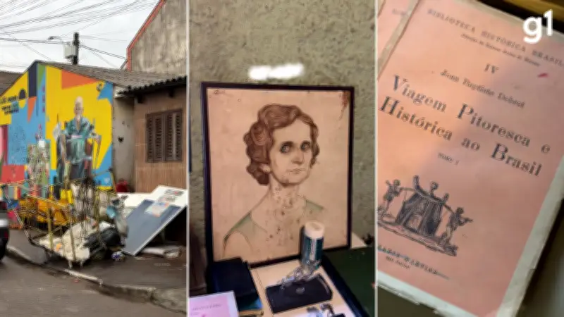 Obras de Debret e Maria Di Gesú encontradas no lixo viram museu em Porto Alegre
