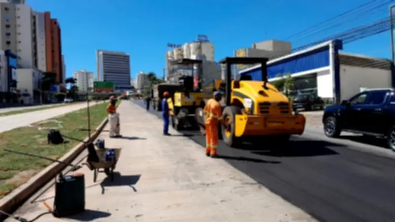 Obras do BRT em Cuiabá e Várzea Grande avançam com serviços de acabamento