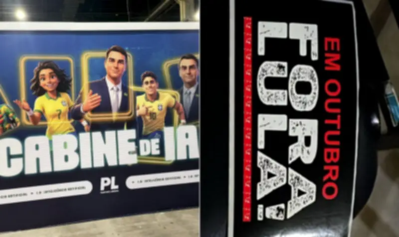 Oficina de IA e adesivo 'Fora Lula' marcam seminário do PL no Rio