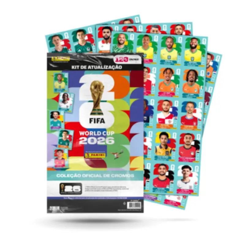 Panini lança kit de atualização para álbum da Copa 2026 com 120 cromos
