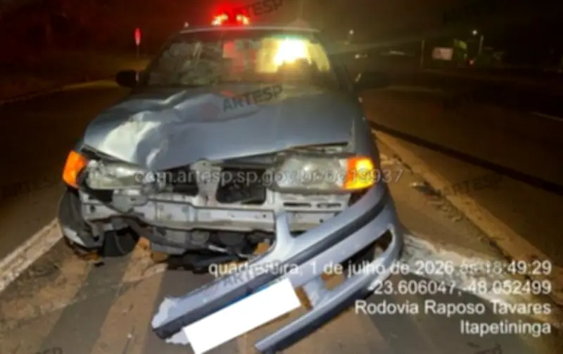 Pedestre morre atropelado na Rodovia Raposo Tavares em Itapetininga