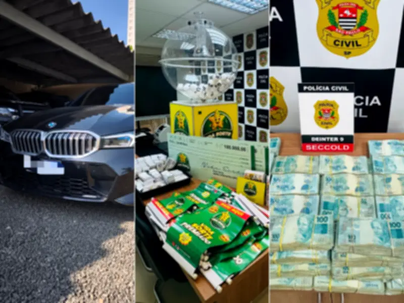 PF apreende R$ 610 mil e prende dois em esquema de sorteio ilegal em Piracicaba