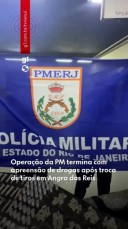 PM apreende drogas e rádios após troca de tiros em Angra dos Reis
