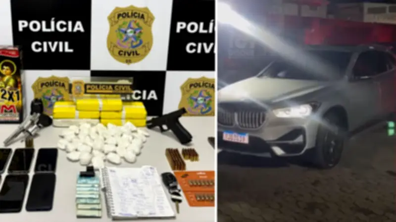 Polícia apreende cocaína 'escama de peixe' e carro de luxo no ES