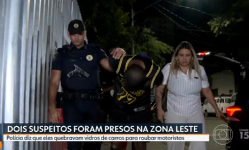 Presos suspeitos da 'gangue do quebra-vidro' na Zona Leste de SP