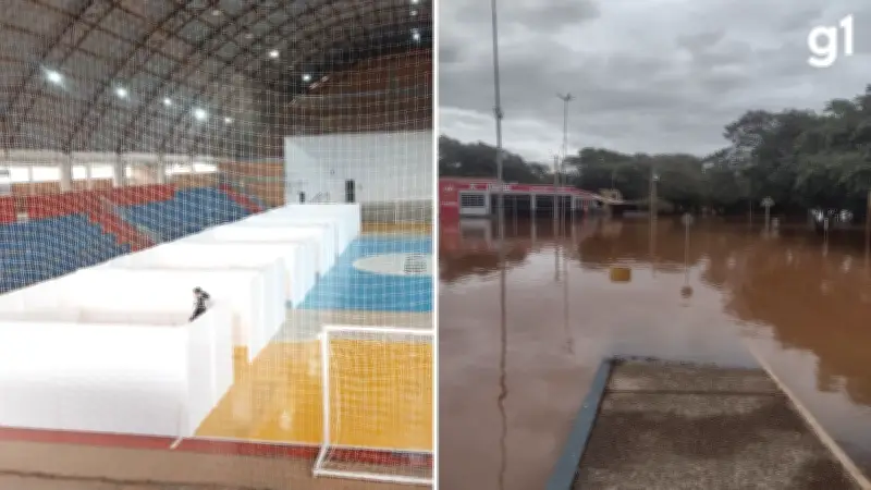 Rio Uruguai ultrapassa cota de inundação em São Borja; nível pode chegar a 10,5 m