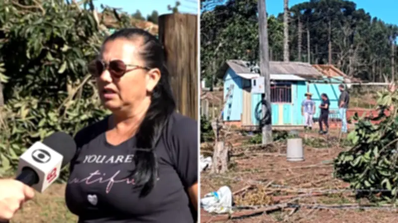 Tornado F2 no Paraná: moradora compara destruição a filme de terror