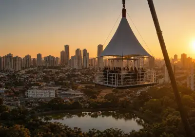 Bar suspenso a 40 metros no City Park oferece vista do Vaca Brava