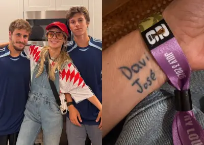 Carolina Dieckmann mostra tatuagem em homenagem aos filhos