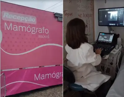 Carreta da mamografia em Porciúncula realiza 665 exames até julho