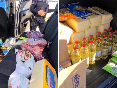 Casal preso em Indaiatuba com carro cheio de carnes e queijos furtados