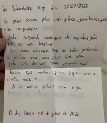 Ex-mulher de goleiro Bruno deixa carta de despedida antes de sumir