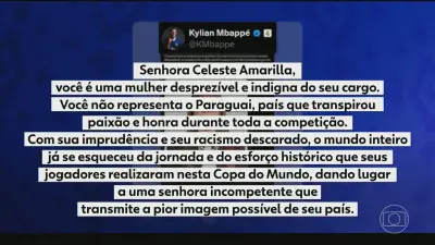 Senadora paraguaia faz ataques racistas a Mbappé e é denunciada